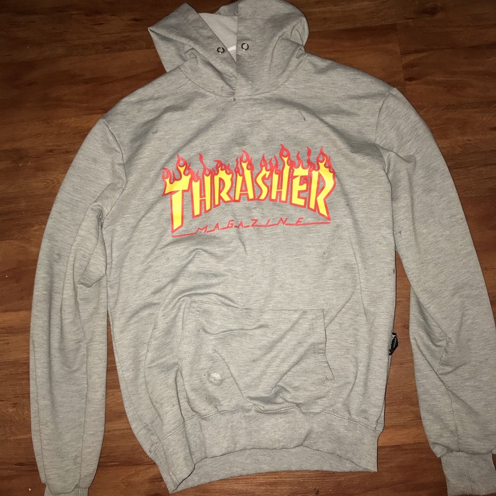 Grey Thrasher Hoodie